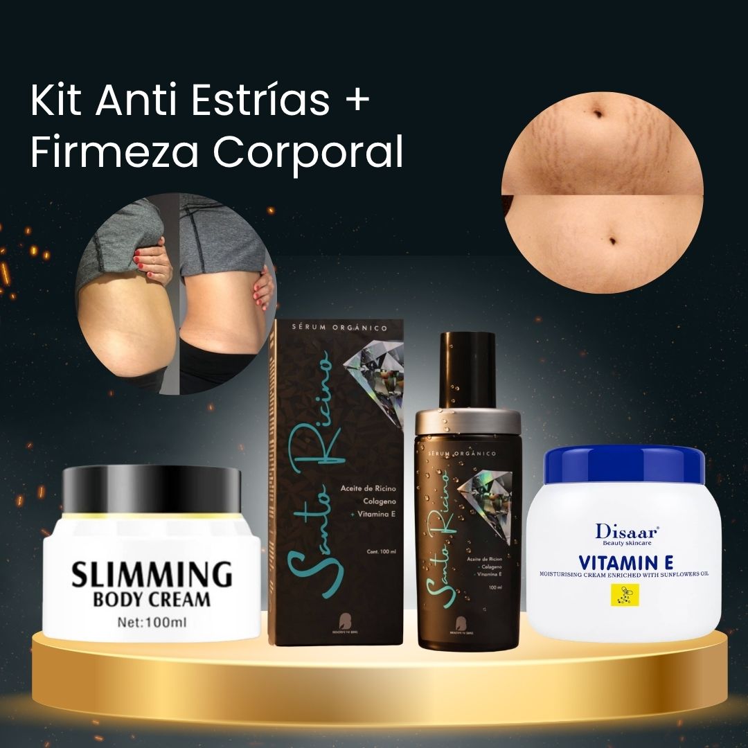 Serum Multifuncional de Ricino Bendita Tu Eres + Crema Reafirmante y Reductora Aichun Beauty + Crema Hidratante Vitamin E Disaar · 3 productos — Quema de San Juan