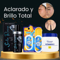 Serum de Ricino Bendita Tu Eres + Crema Hidratante Vitamin E Disaar + Bálsamo Aclarador Corporal Banana Guanjig · 3 productos — Quema de San Juan