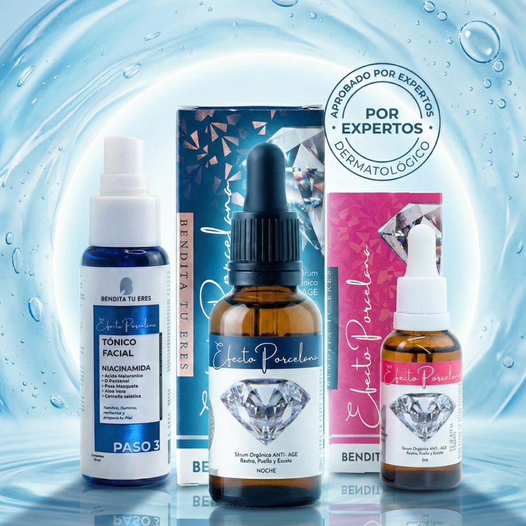 KIT EFECTO PORCELANA + TONICO DE NIACINAMIDA DE REGALO