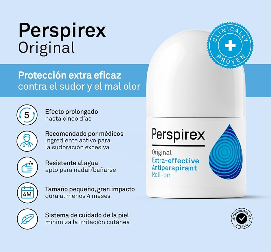 ANTITRANSPIRANTE - PERSPIREX ANTISUDORACIÓN , 3 NIVELES DE PROTECCIÓN.