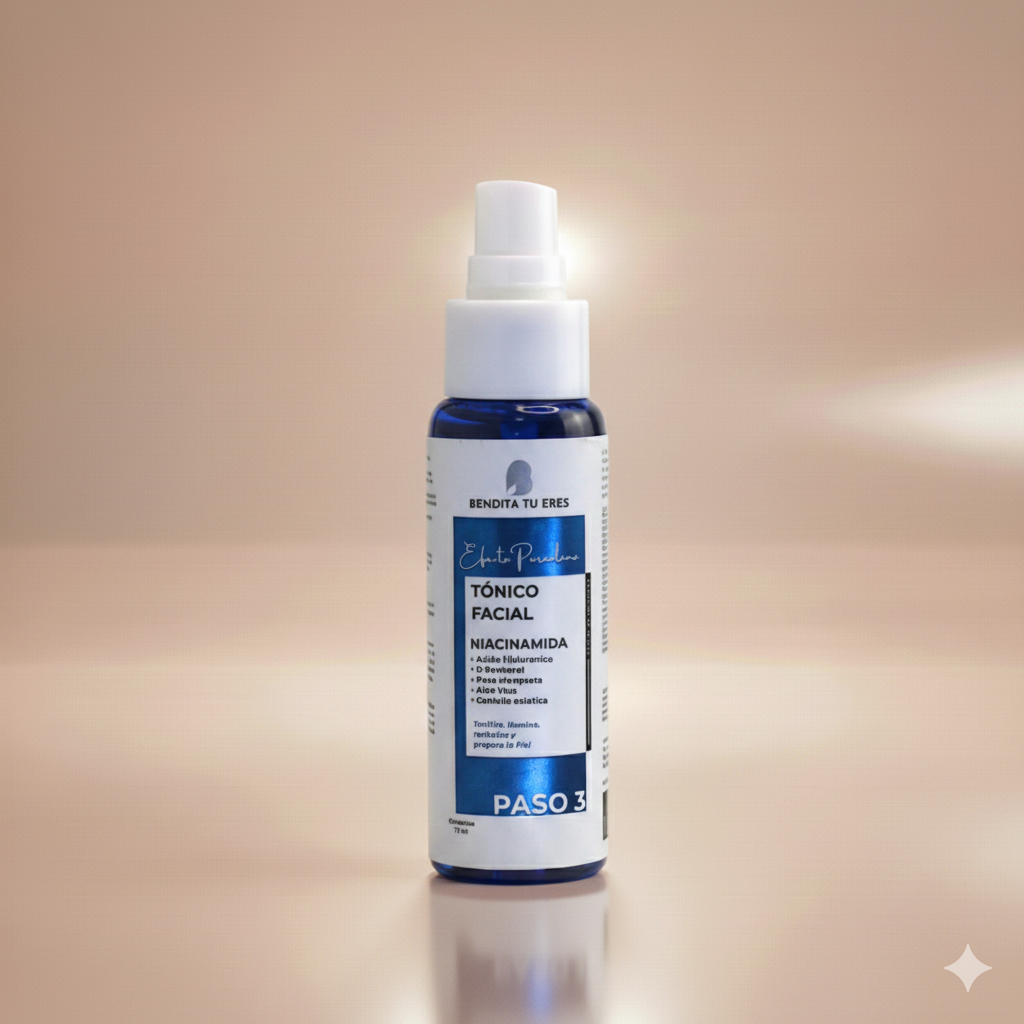 Tónico de niacinamida - anti oleosidad - Efecto Porcelana - Bendita tu eres