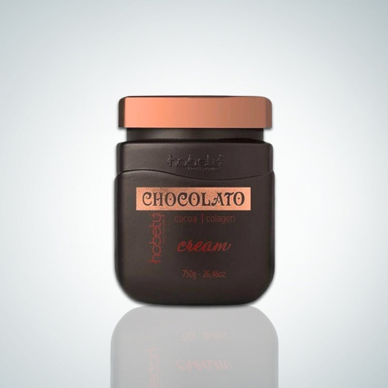 MÁSCARA CAPILAR CON CACAO Y COLÁGENO - HOBETY CHOCOLATE CREAM