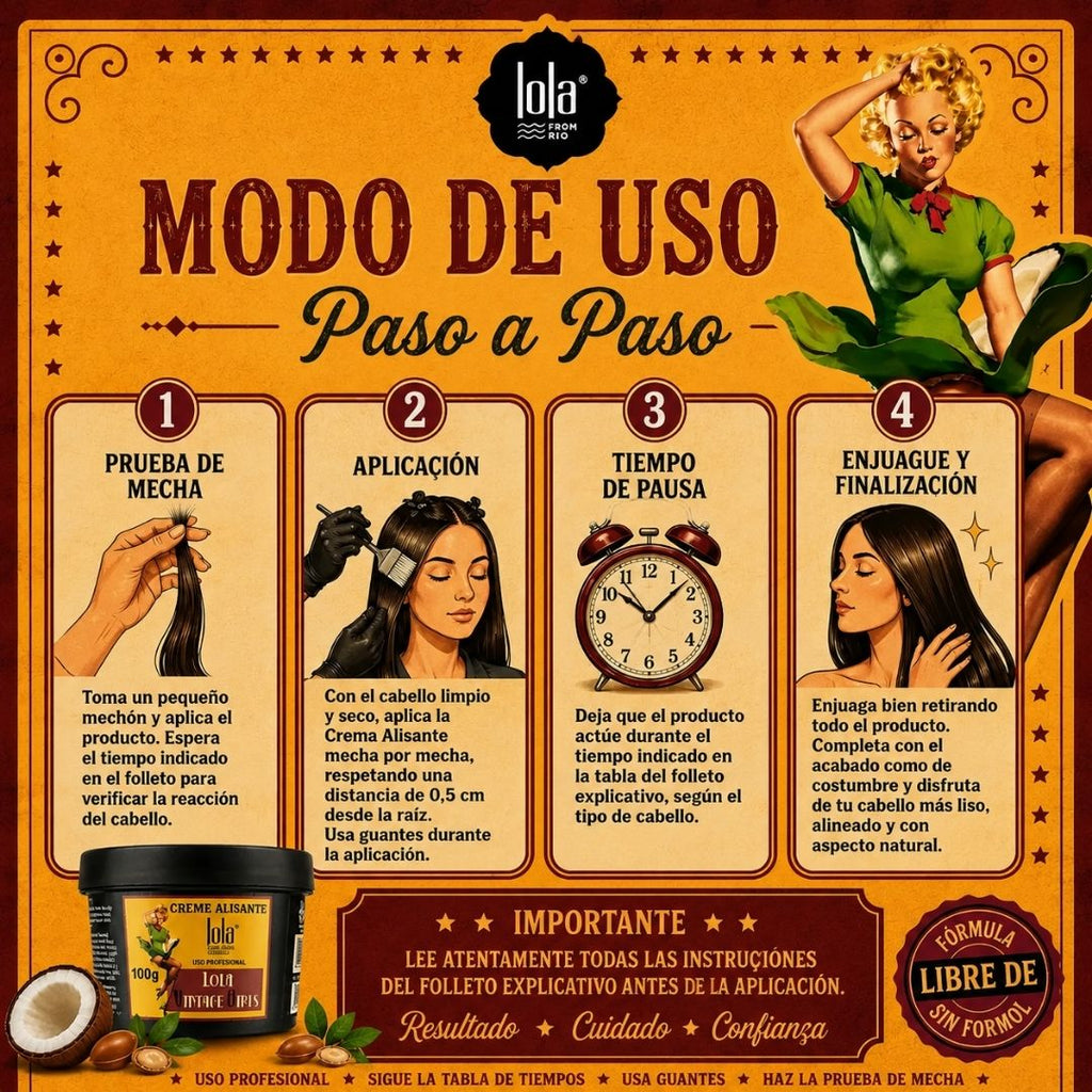 LOLA CREMA ALISANTE VINTAGE GIRLS X 100 GR