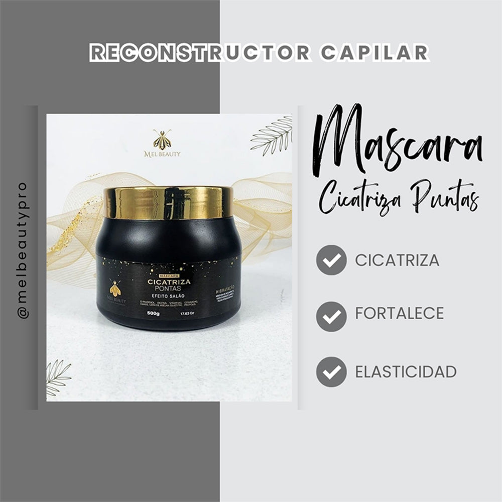 Máscara Cicatriza Puntas Mel Beauty
