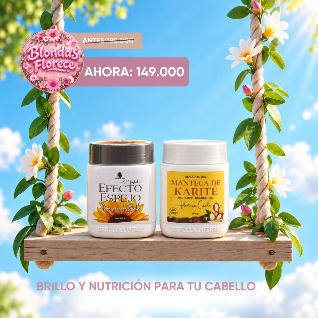 Combo Máscara Efecto Espejo + Manteca de Karité - Última Promo Primavera