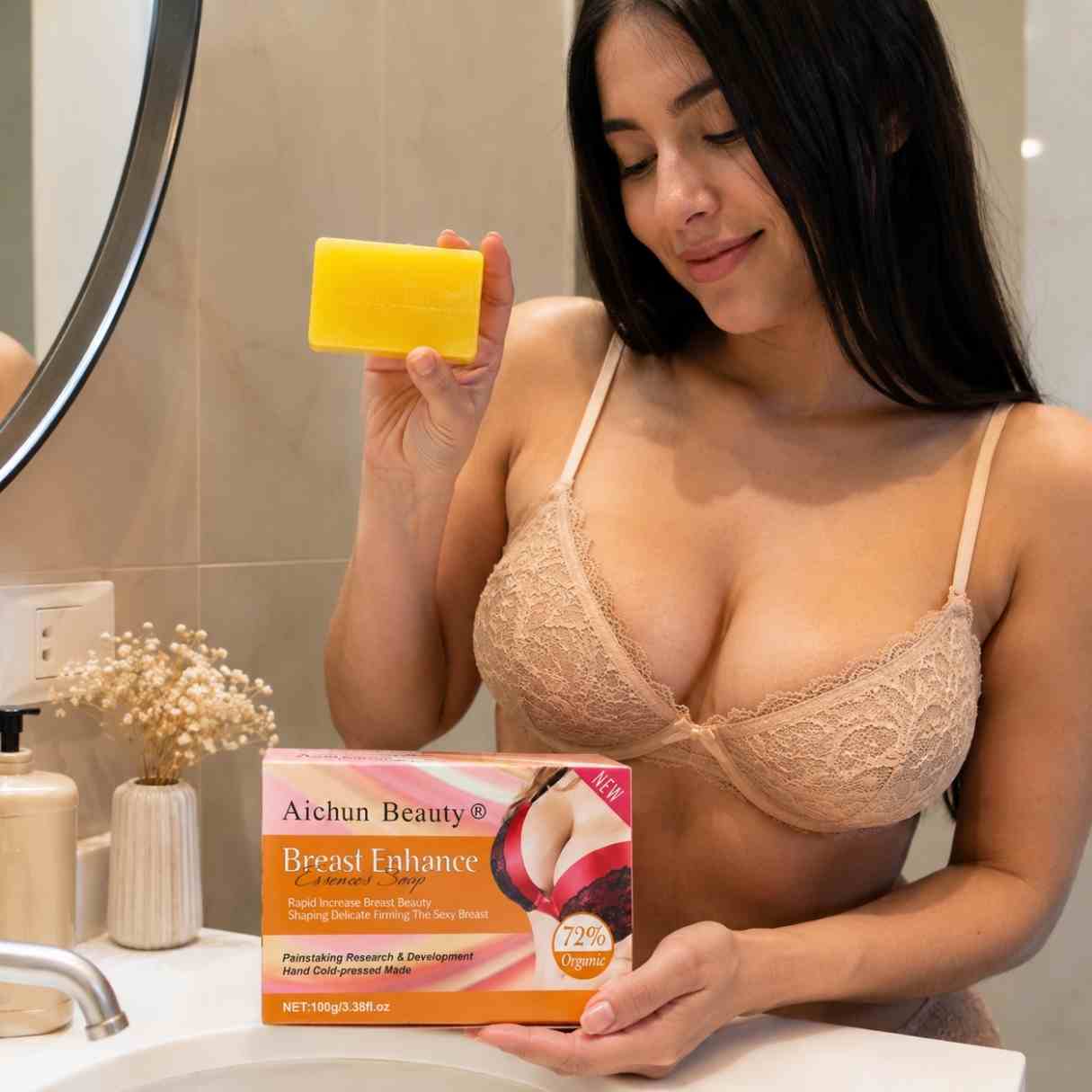 Aichun Beauty Jabon Reafirmante P/ Senos Unid 100G - Blondas Cosmeticos | Blondas Paraguay