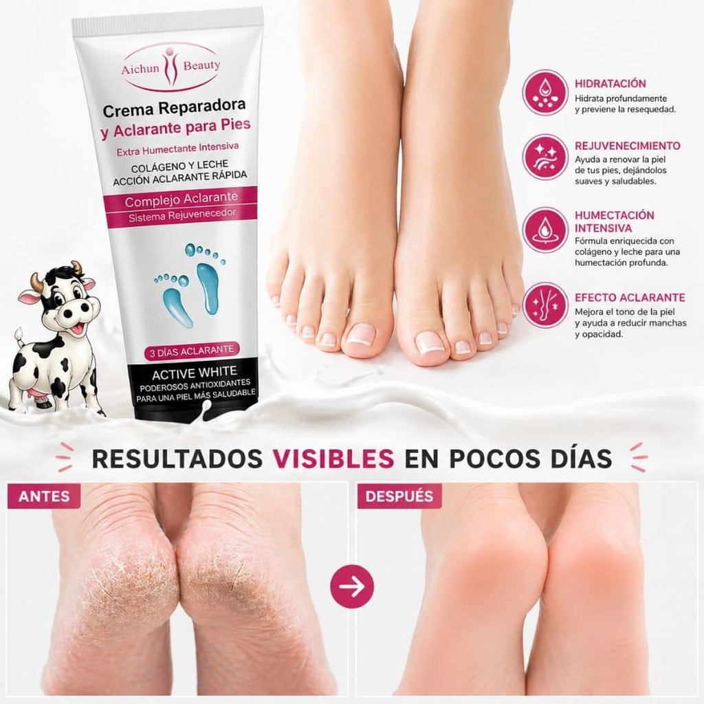 Aichun Beauty Whitening Repair Foot Cream Fras 100 gr - Blondas Cosmeticos | Blondas Paraguay