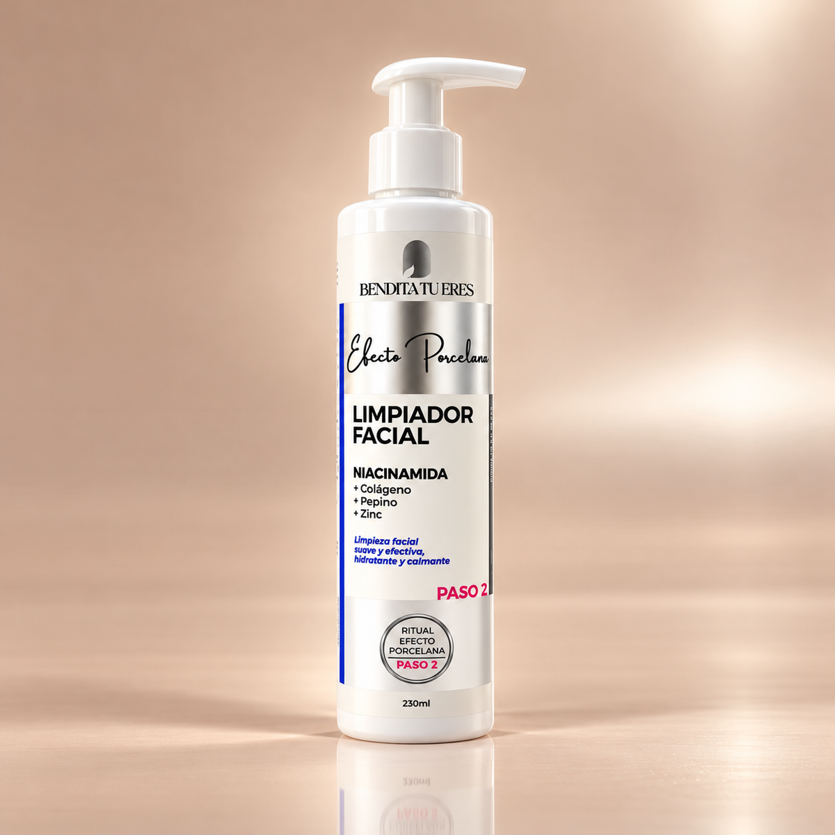 Bendita tu eres Efecto Porcelana Limpiador Facial 230 ml