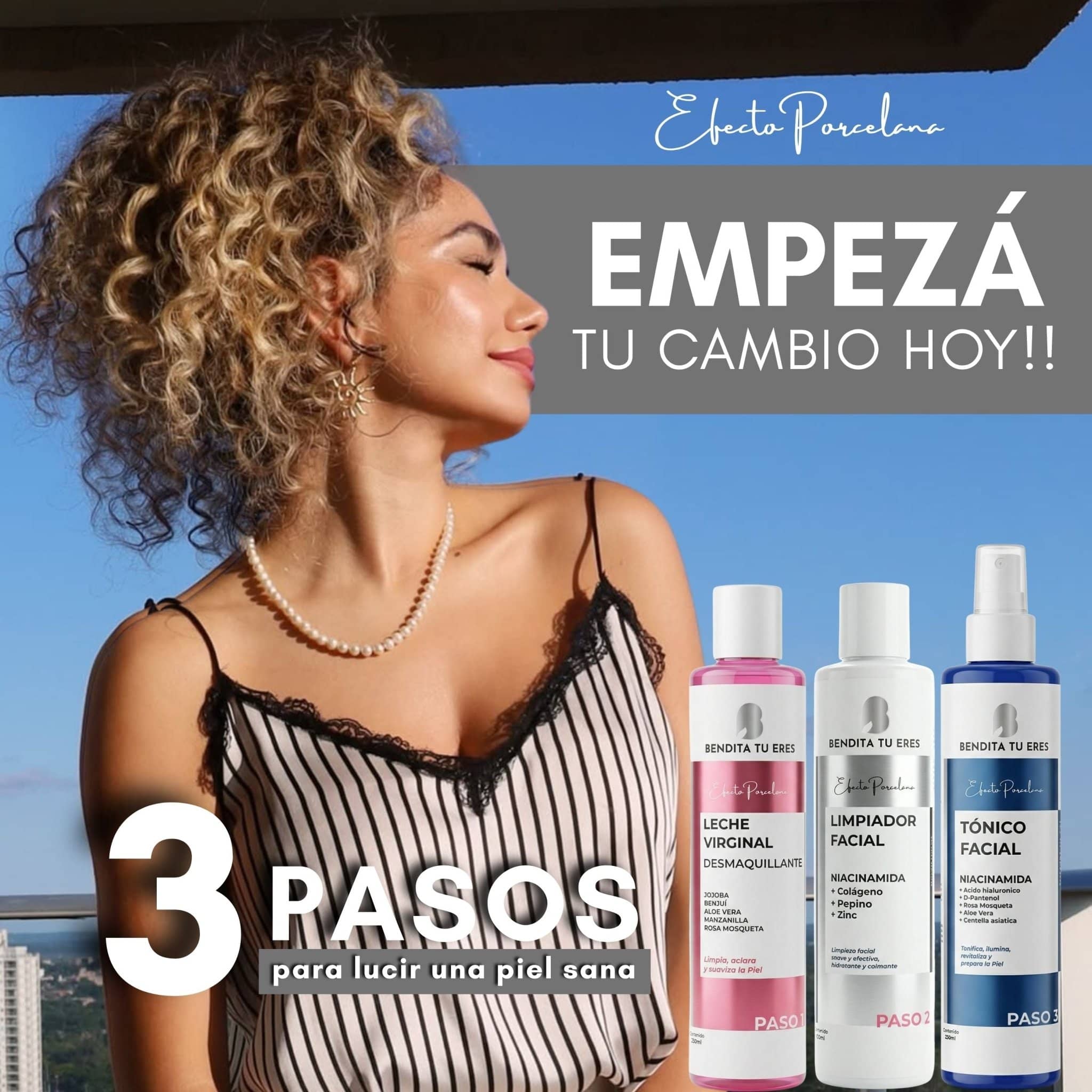 Bendita Tu Eres Kit Kit Rutina Básica Piel de Porcelana + Contorno de Regalo