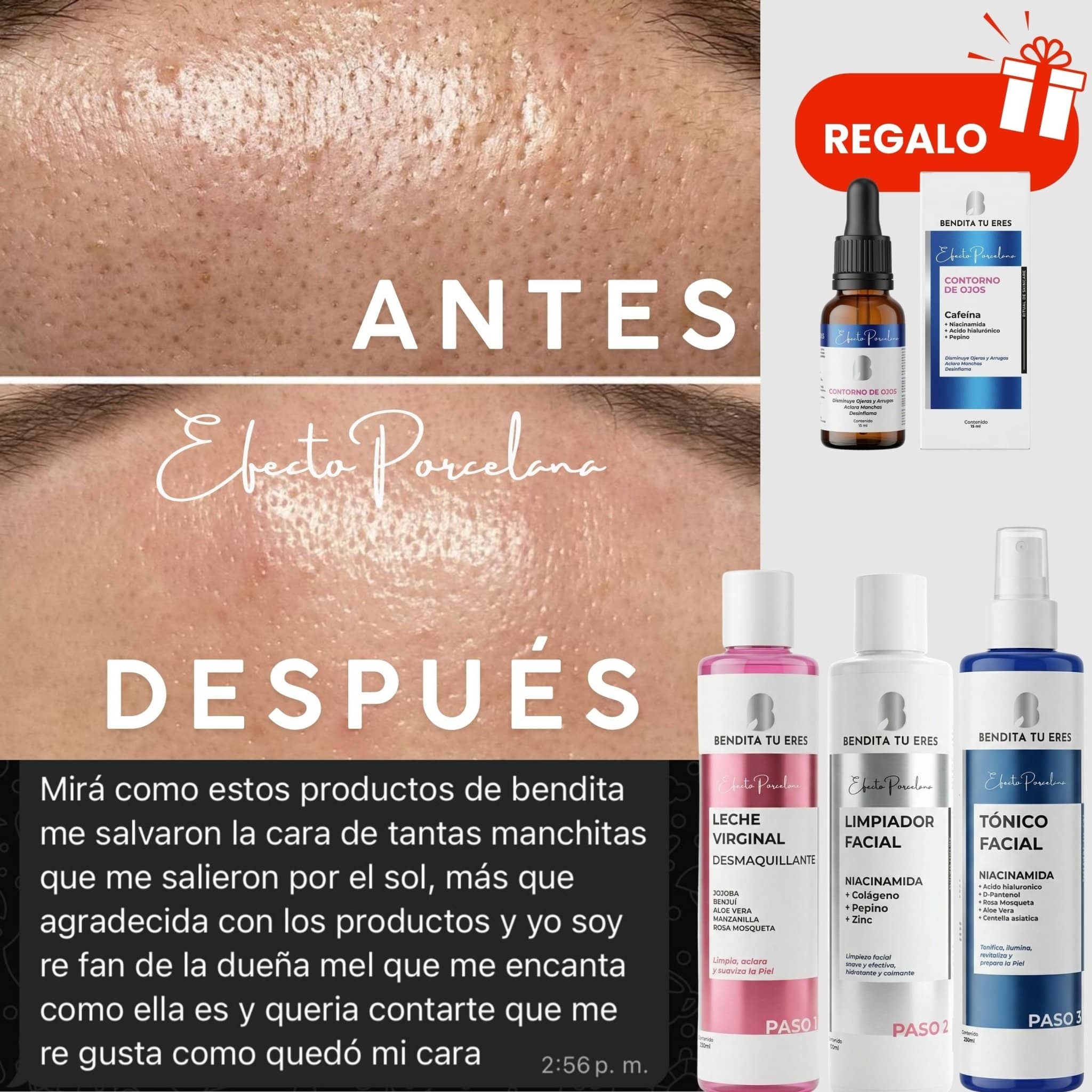 Bendita Tu Eres Kit Kit Rutina Básica Piel de Porcelana + Contorno de Regalo