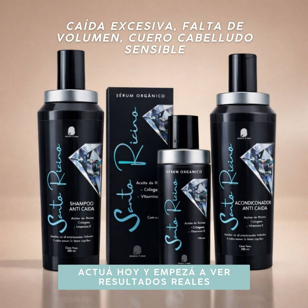 Bendita Tu Eres Kit Kit Tratamiento Anticaída Santo Ricino