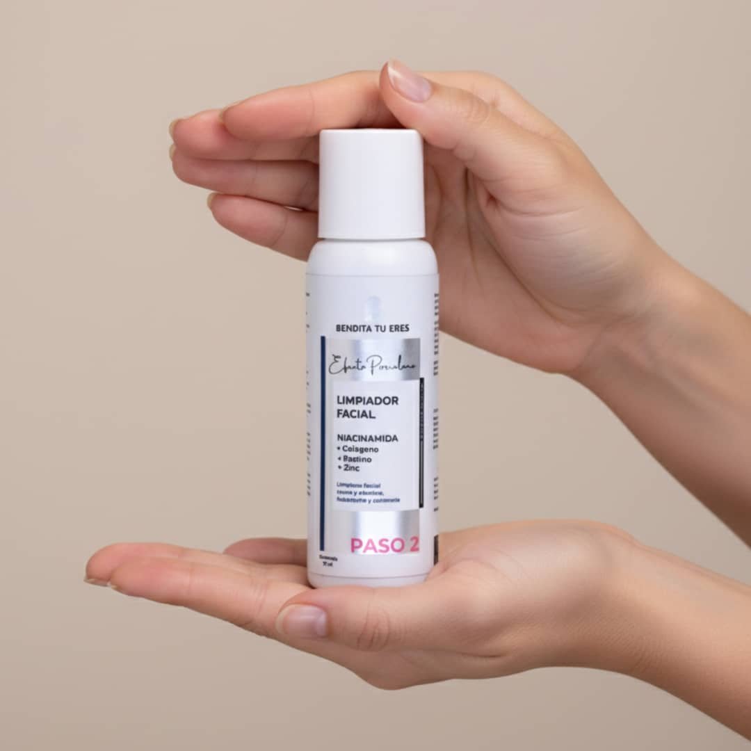 Bendita Tu Eres Limpiador Facial Niacinamida 230 ml - Kit Efecto Porcelana – Ritual Completo de 6 Pasos • Piel Luminosa en 7 Días