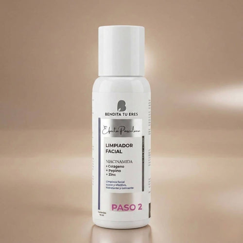 Bendita Tu Eres Limpiador Facial Niacinamida 230 ml - Kit Efecto Porcelana – Ritual Completo de 6 Pasos • Piel Luminosa en 7 Días