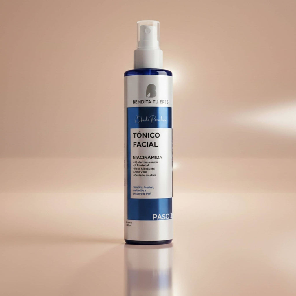 Bendita Tu Eres Tonico Facial Niacinamida 230 ml - Kit Efecto Porcelana – Ritual Completo de 6 Pasos • Piel Luminosa en 7 Días