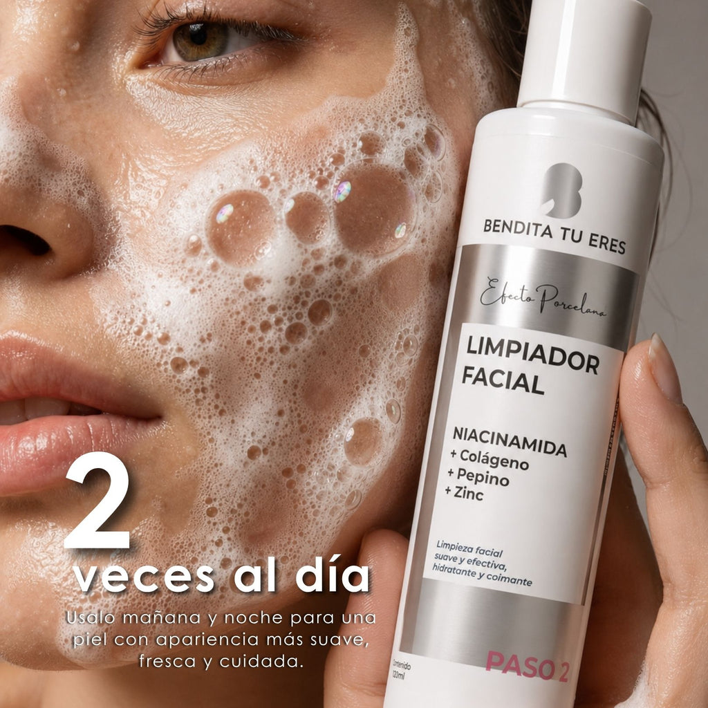 Bendita tu eres Kit Skincare Efecto Porcelana X 6