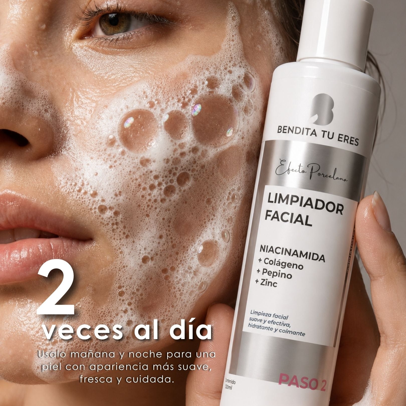 Bendita tu eres Kit Skincare Efecto Porcelana X 6