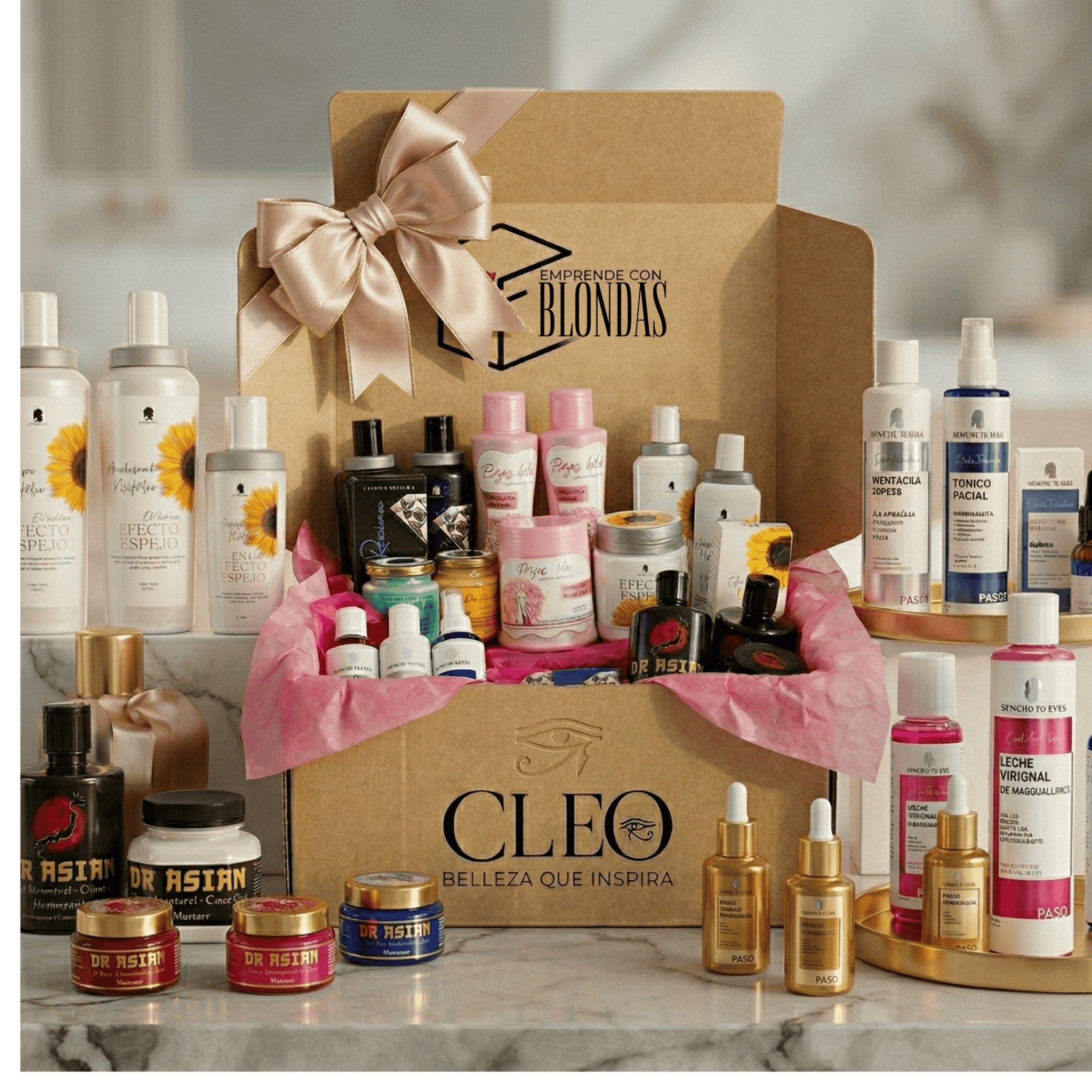 Kit Emprendedora CLEO - Kit Efecto Porcelana – Ritual Completo de 6 Pasos • Piel Luminosa en 7 Días
