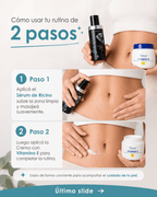 CHAU ESTRIAS - Sérum de Ricino + Crema con Vitamina E - Blondas Cosmeticos | Blondas Paraguay