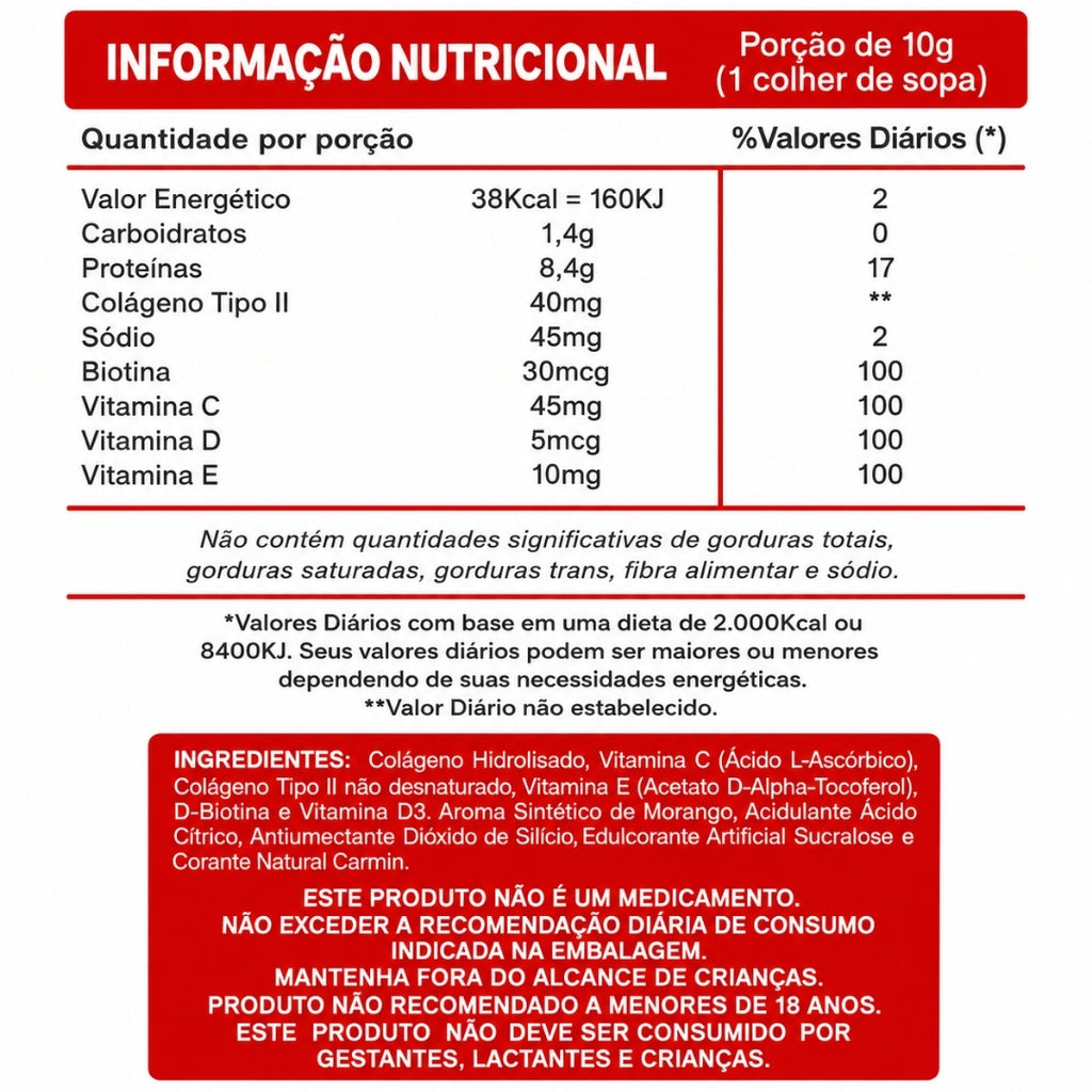 Duom Colágeno Tipo I Y Ii Sabor Morango Fras 200 gr