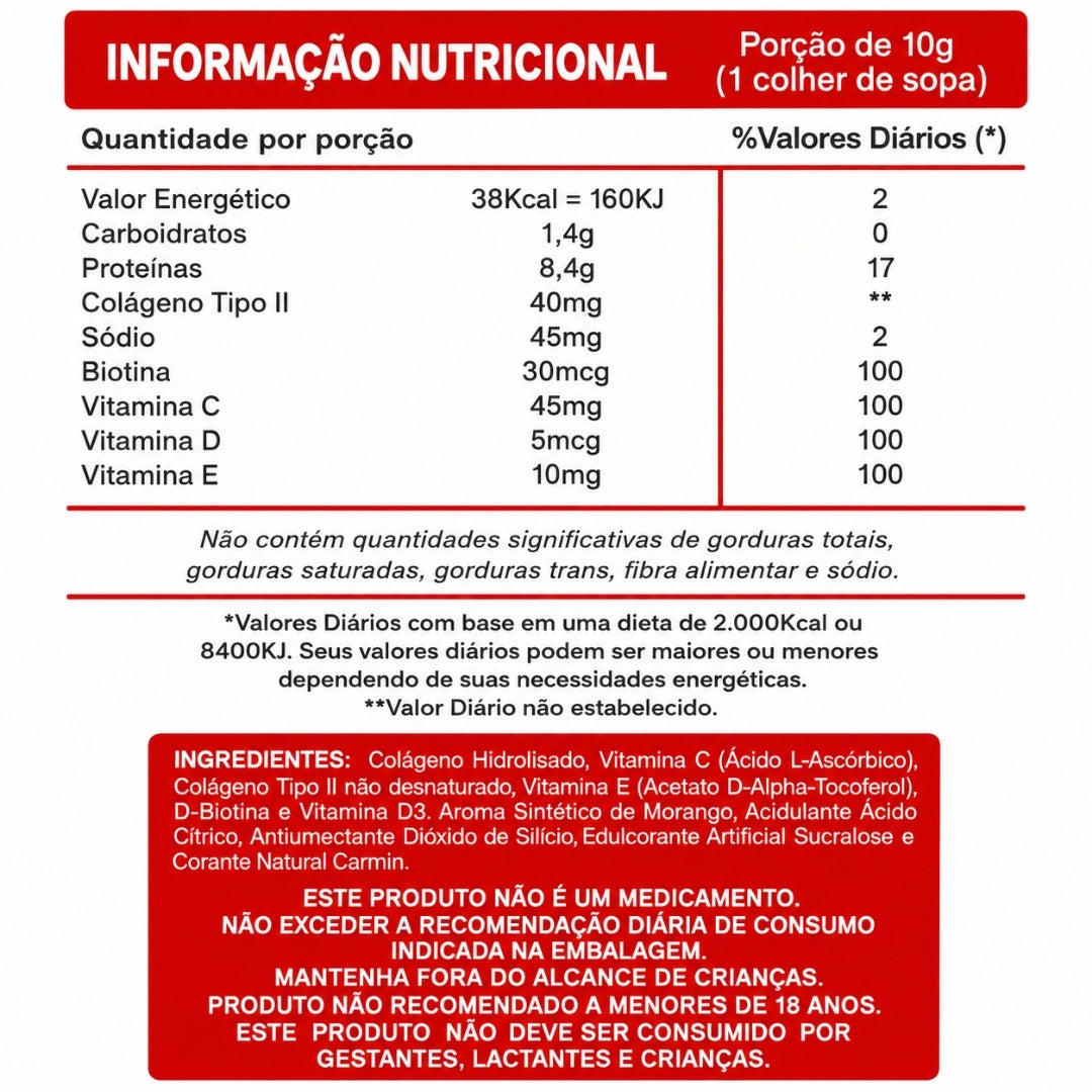 Duom Colágeno Tipo I Y Ii Sabor Morango Fras 200 gr