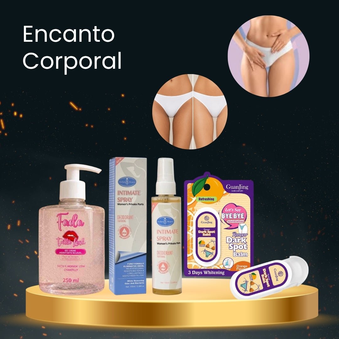 Gel Hidratante Beijável Fada Tutti Lush + Desodorante Íntimo Aichun Beauty + Bálsamo Aclarador Guanjing Orange · 3 productos — Quema de San Juan - Blondas | Blondas Paraguay