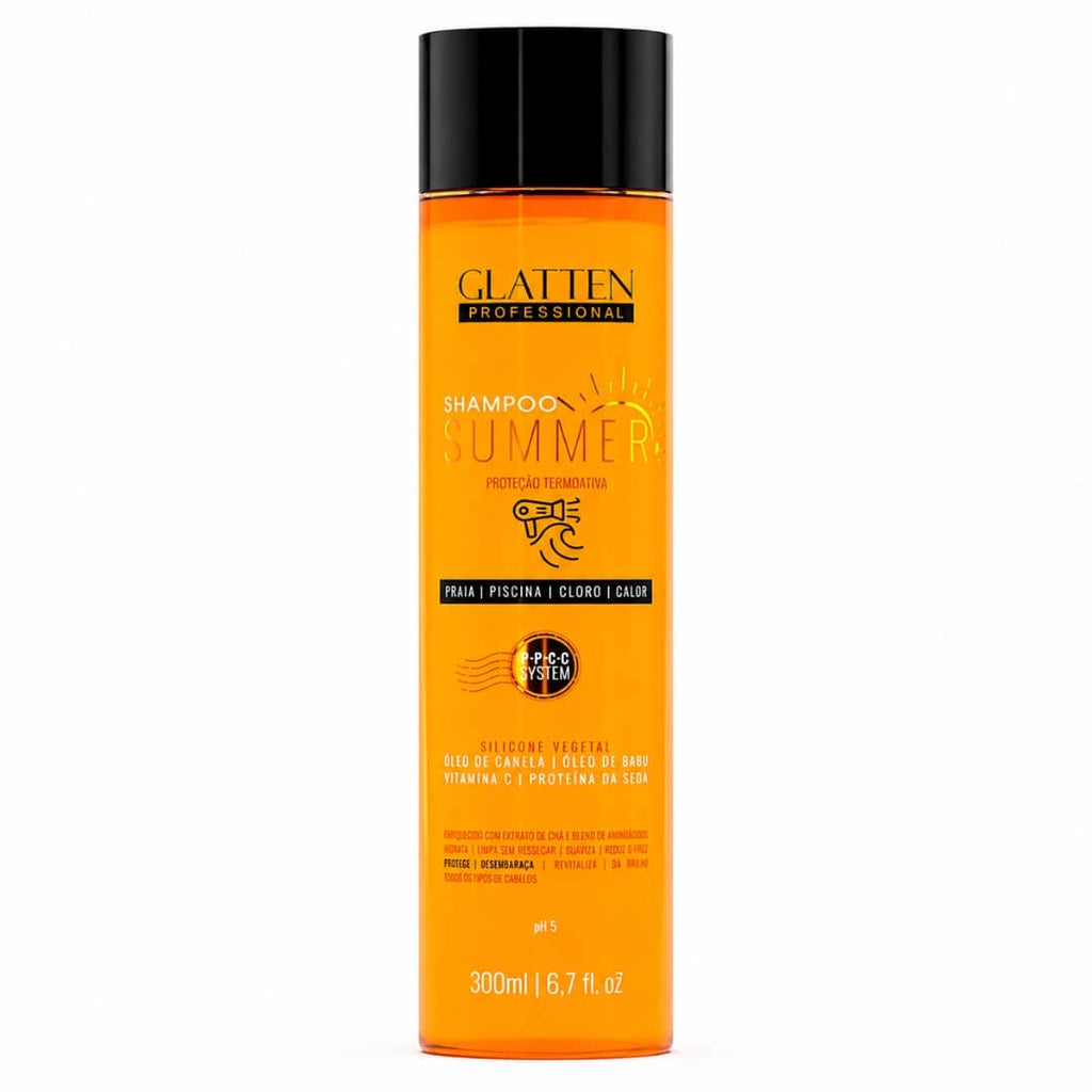 Glatten Proteccion Termoactiva Shampoo Unid 300 ml - Blondas Cosmeticos | Blondas Paraguay