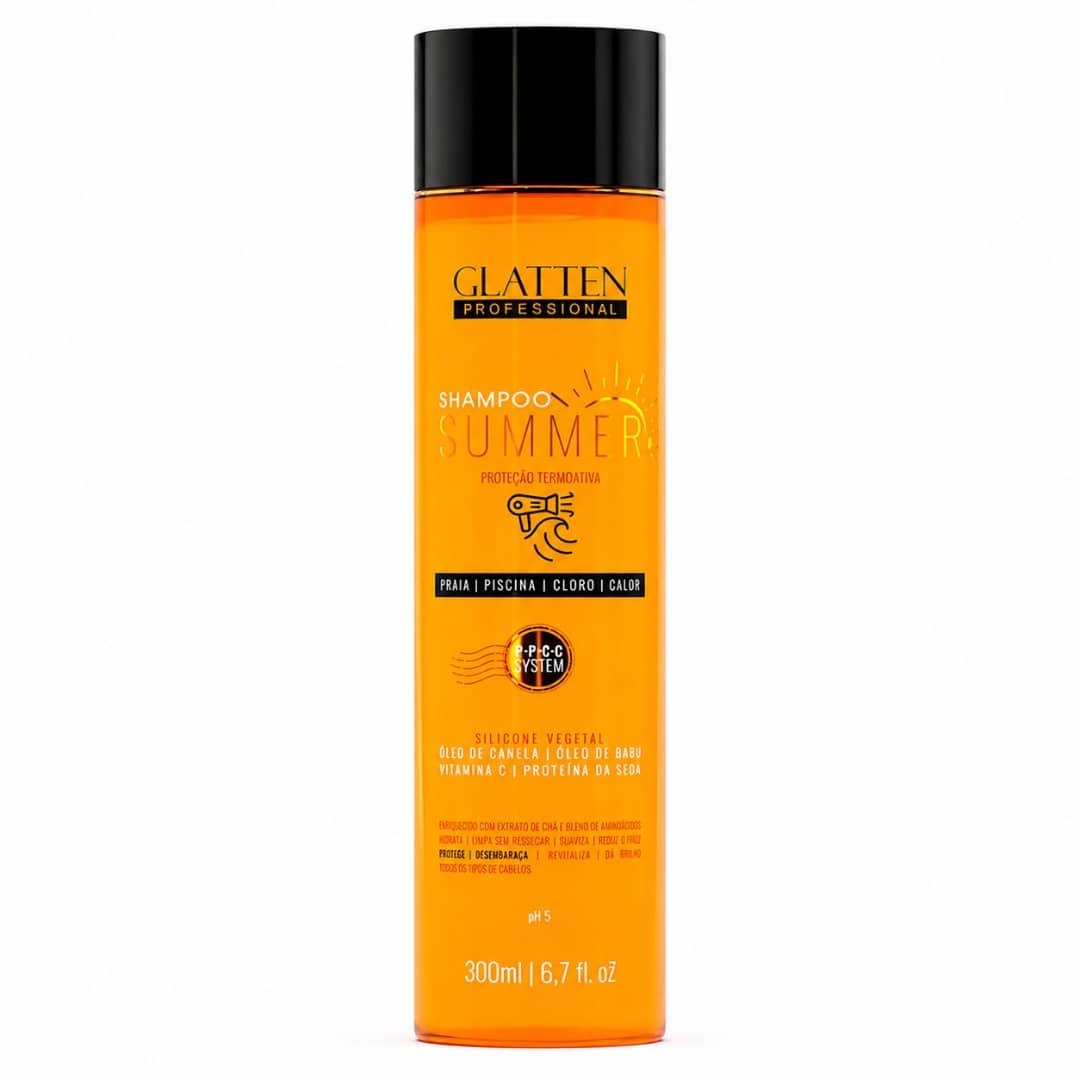 Glatten Proteccion Termoactiva Shampoo Unid 300 ml - Blondas Cosmeticos | Blondas Paraguay