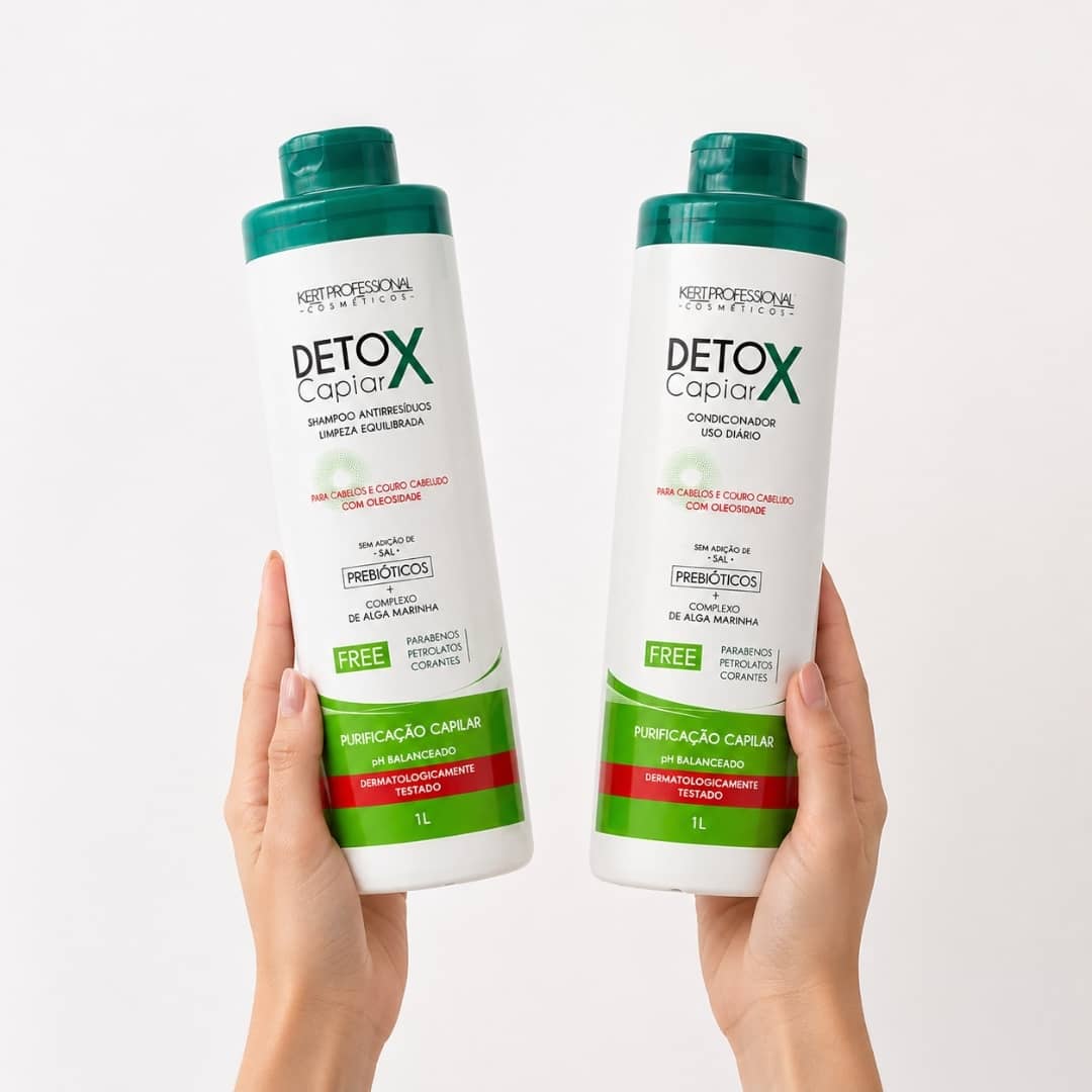 Kerabrasil Kit Detox Shamp+Acond 300 ml Tubo x 2 unid - Blondas Cosmeticos | Blondas Paraguay