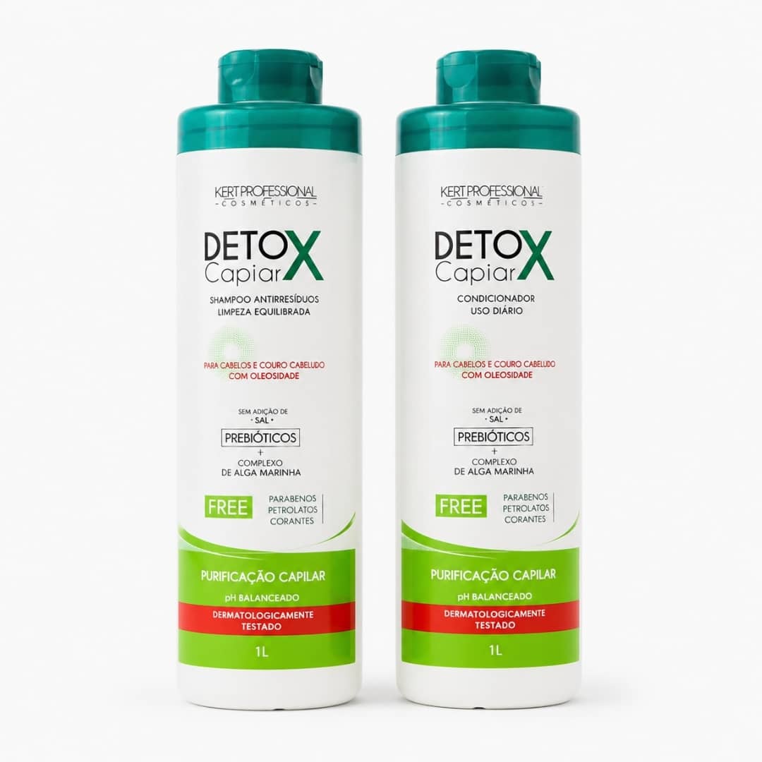 Kerabrasil Kit Detox Shamp+Acond 300 ml Tubo x 2 unid - Blondas Cosmeticos | Blondas Paraguay