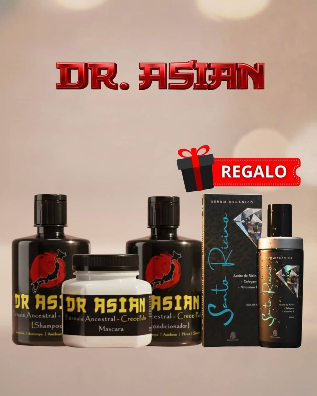 Kit Anticaída y Anticaspa Dr. Asian + Sérum Ricino de Regalo - Blondas Cosmeticos | Blondas Paraguay