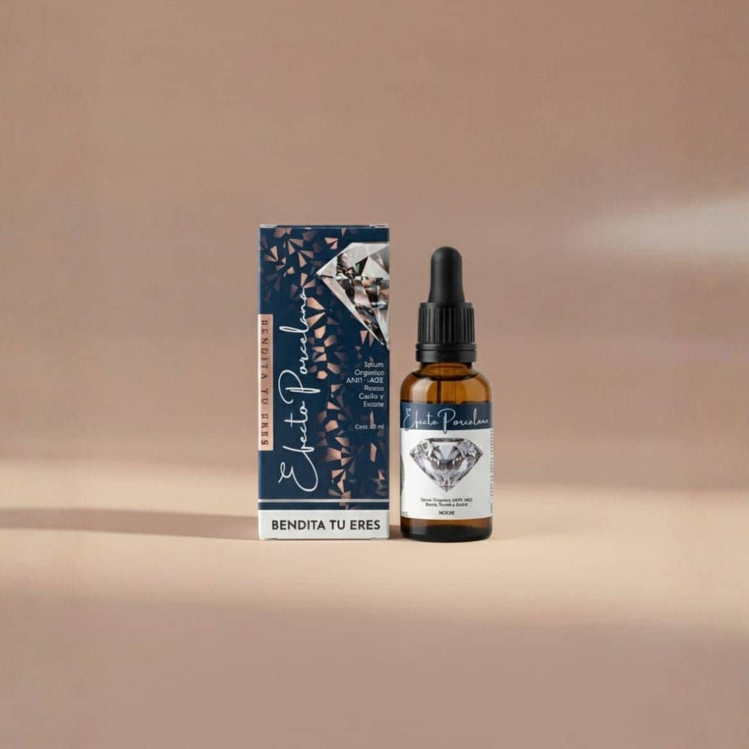 Kit Día & Noche Efecto Porcelana + Limpiador 60ml de REGALO - Bendita Tu Eres - Bendita Tu Eres | Blondas Paraguay