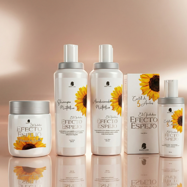 Ritual Completo "Efecto Espejo": Restauración Y Brillo Extremo (4 Paso — Blondas Cosméticos