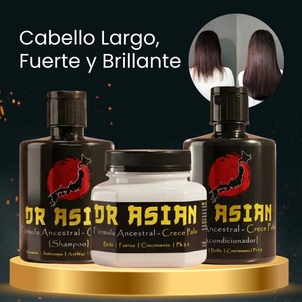 Máscara Crece Pelo Dr Asian + Acondicionador Crece Pelo Dr Asian + Shampoo Crece Pelo Dr Asian · 3 productos — Quema de San Juan