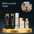 Kit Alisado Progresivo Salon Gold + Aceite Efecto Espejo Bendita Tu Eres + Nivelador de pH Mel Beauty Forever Queen · 3 productos — Quema de San Juan