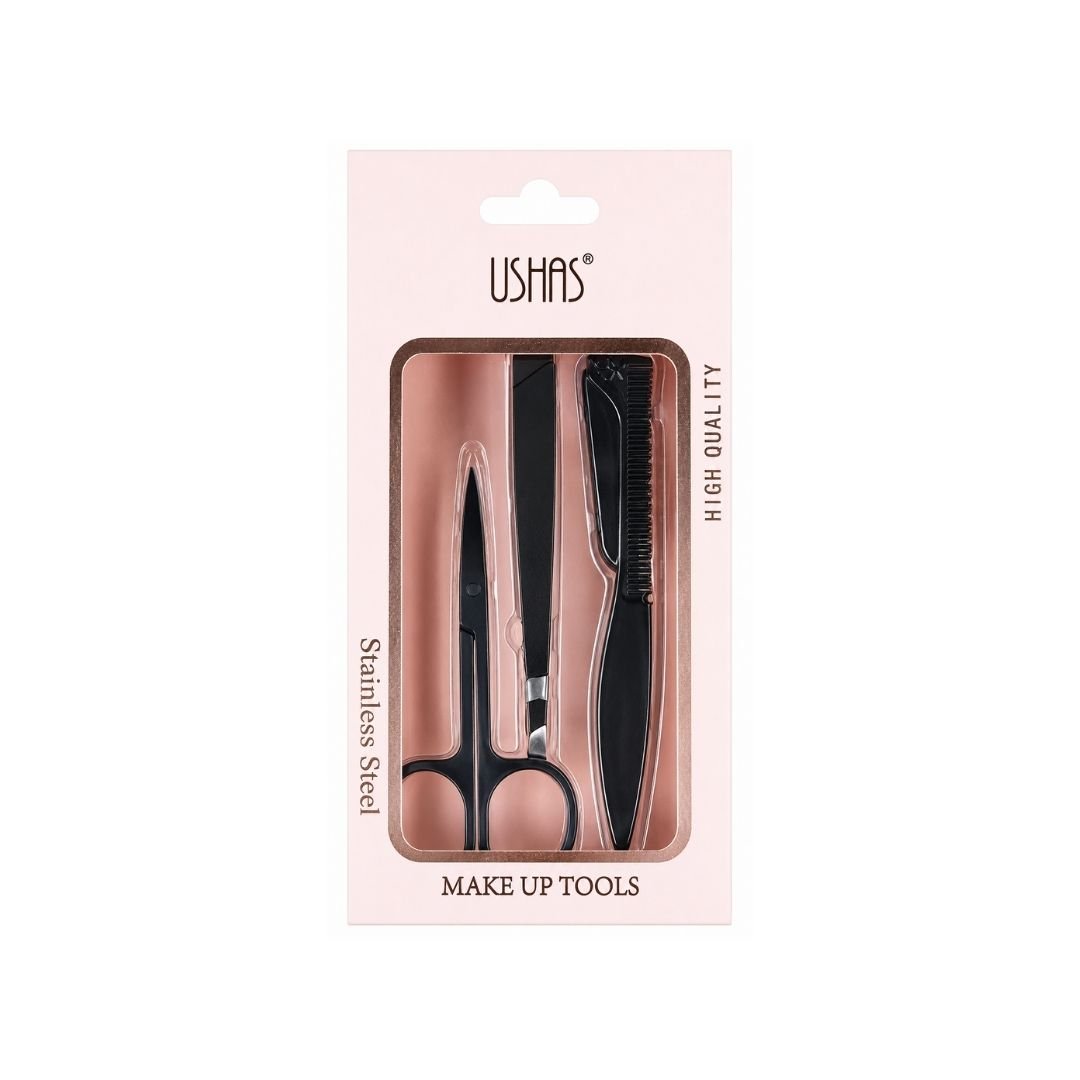 Labial Alice Academy + Kit de Brochas Rubyface 5 Pcs + Kit Pincel y Navaja Rubyface Y41 + Kit de Tijeras Ushas x3 + Primer Pore Perfect Mari Maria + Pegamento de Pestañas Ushas + Pestañas Postizas Ushas Black CT210 · 7 productos — Quema de San Juan - Blondas | Blondas Paraguay