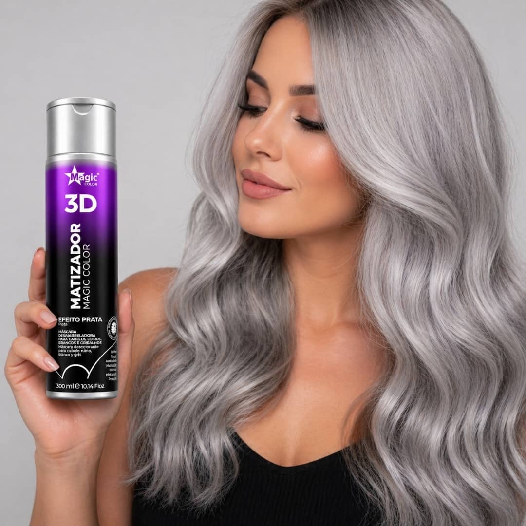 Magic Color 3D Matizador Plata 300 ml - Blondas Cosmeticos | Blondas Paraguay