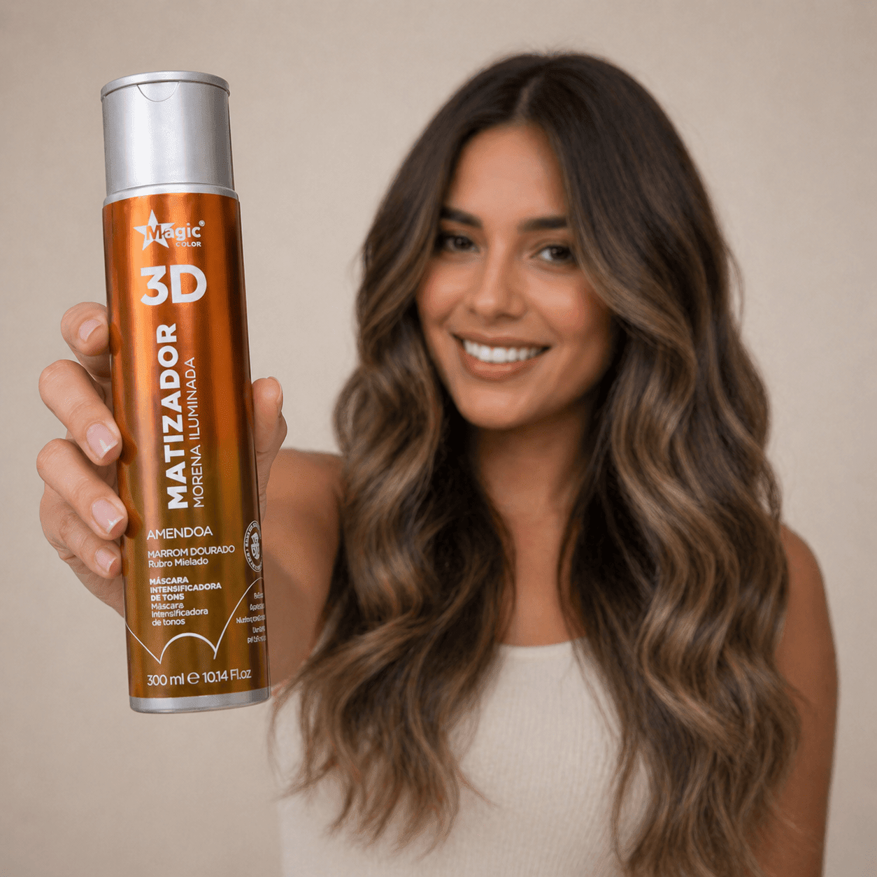 Matizador tono almendra para cabello teñido y con mechas