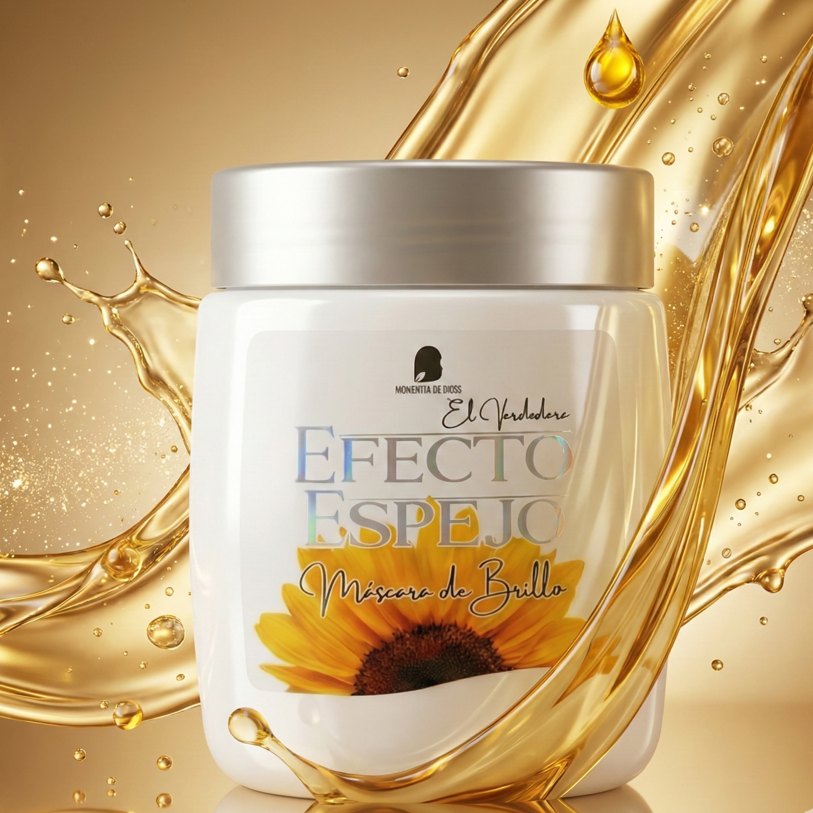 Máscara de BRILLO  Efecto Espejo BENDITA TÚ ERES