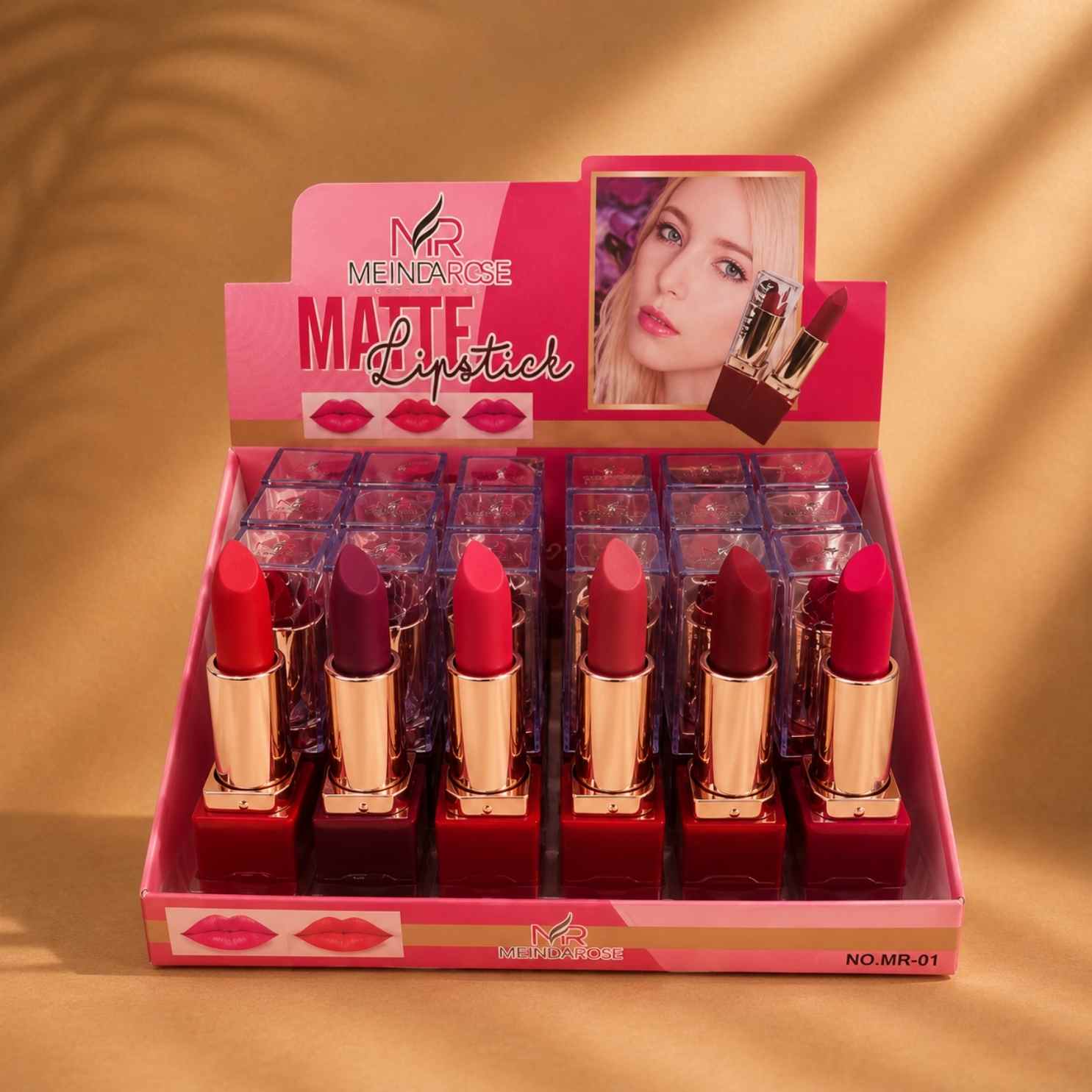 Melinda Rose Lip Stick 2 En 1 5 ml. - Blondas Cosmeticos | Blondas Paraguay