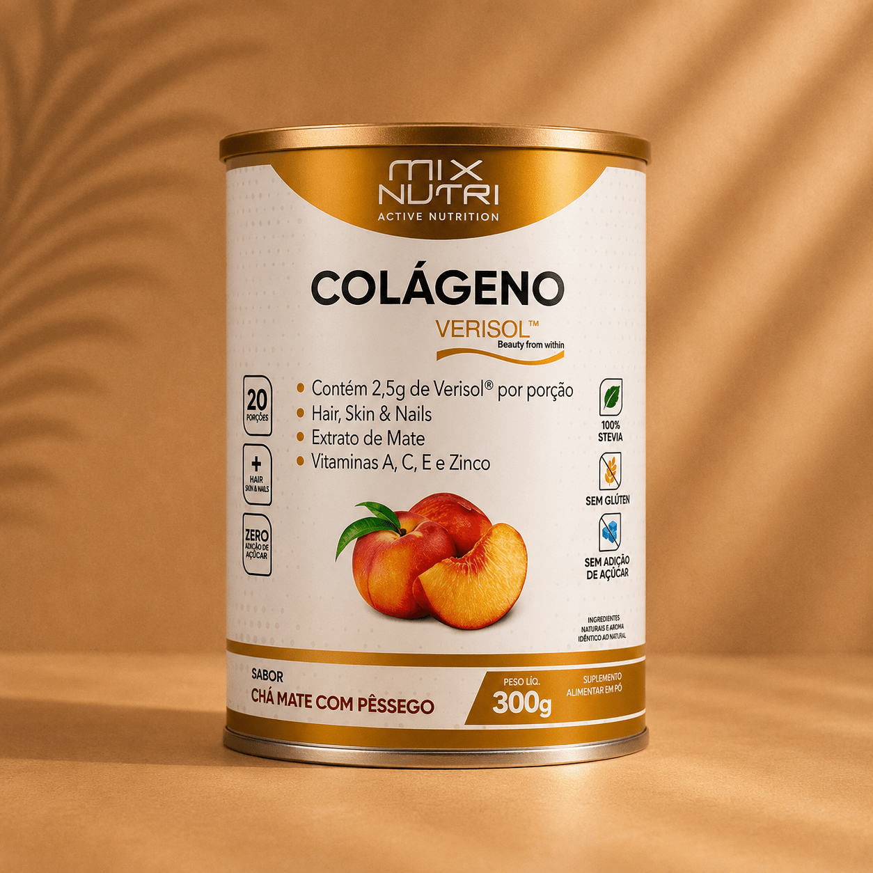 MIX NUTRI COLAGENO VERSISOL CHA MATE COM PESSEGO X 300 GR - Blondas Cosmeticos | Blondas Paraguay