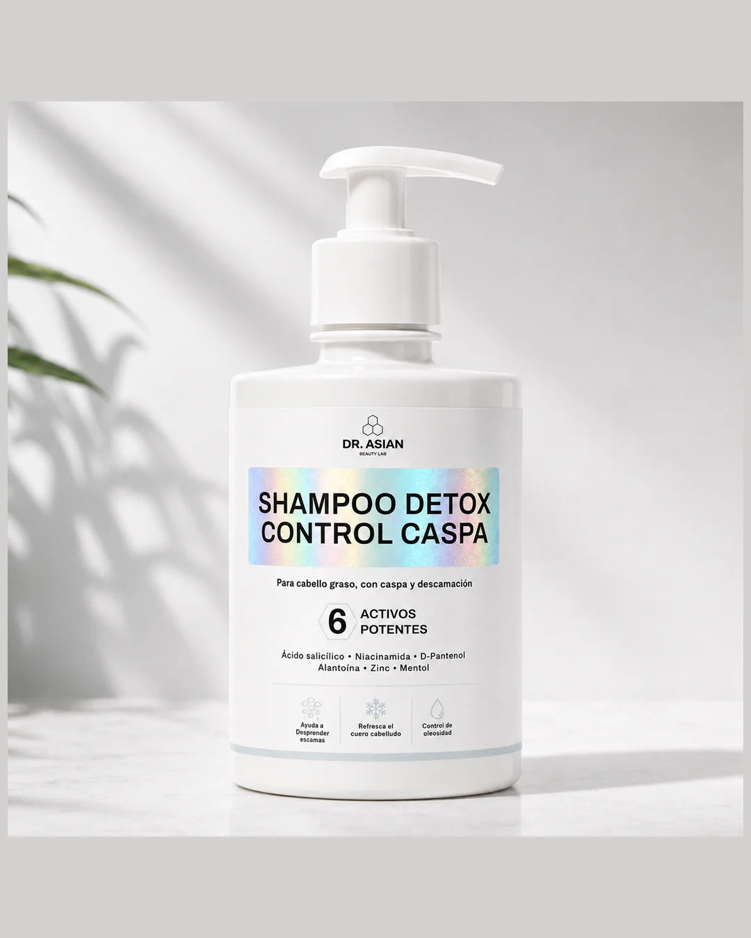 Shampoo Detox Control Caspa Dr. Asian 350 ml, 6 activos