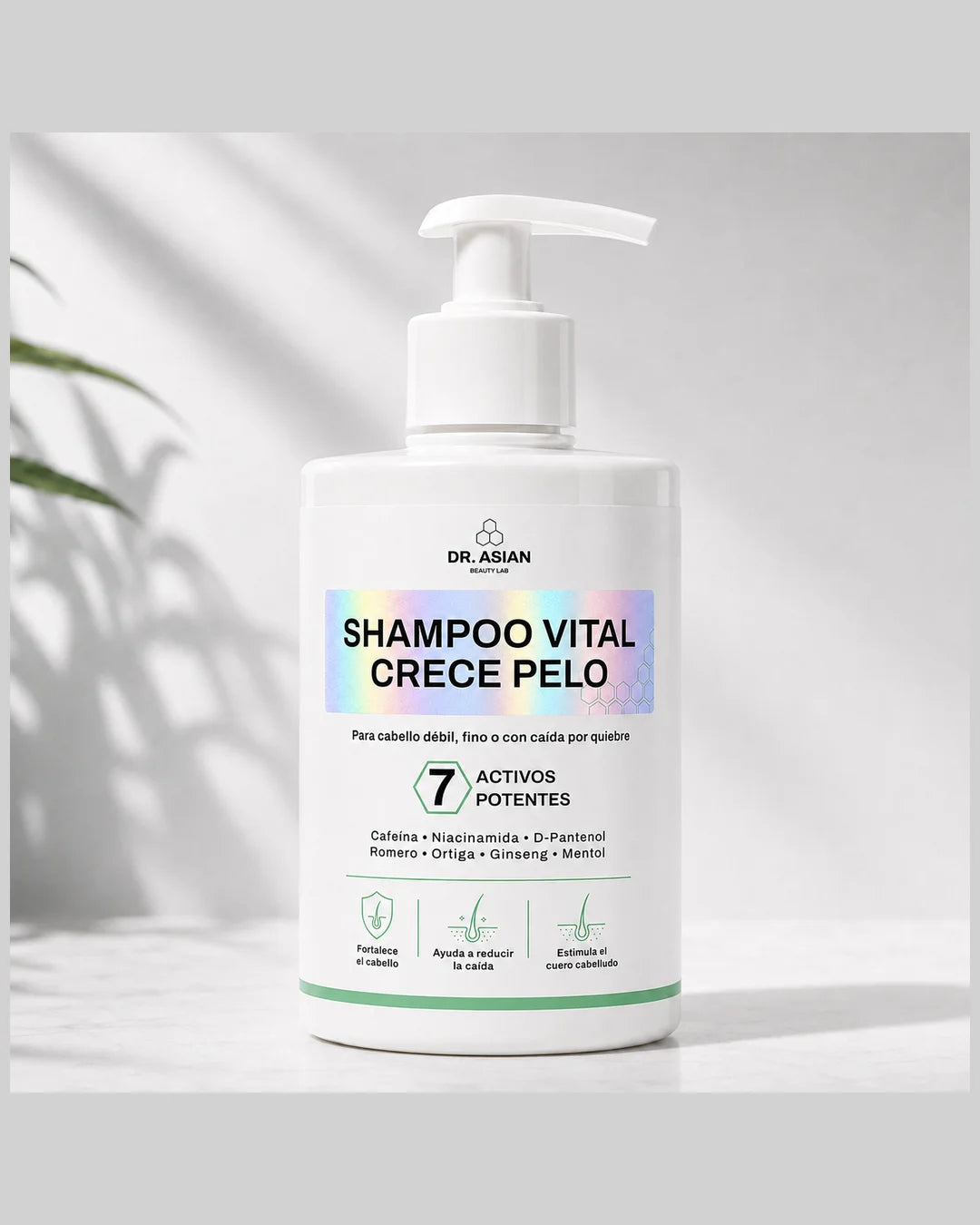 Shampoo Vital Crece Pelo Dr. Asian 350 ml, 7 activos