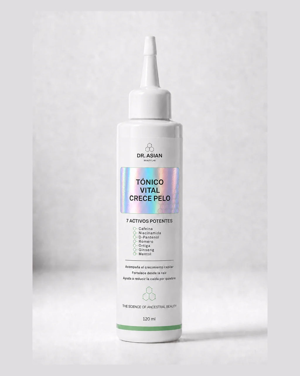 Frasco del Tónico Vital Crece Pelo Dr. Asian con pico aplicador