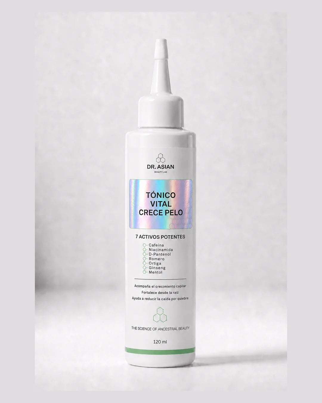 Frasco del Tónico Vital Crece Pelo Dr. Asian con pico aplicador