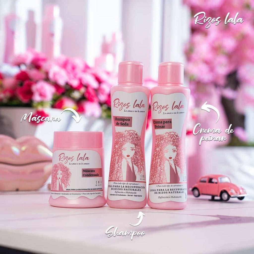 Kit básico Rizos Lala - Recuperación de Rizos, Rulos y Ondas - Kit Efecto Porcelana – Ritual Completo de 6 Pasos • Piel Luminosa en 7 Días