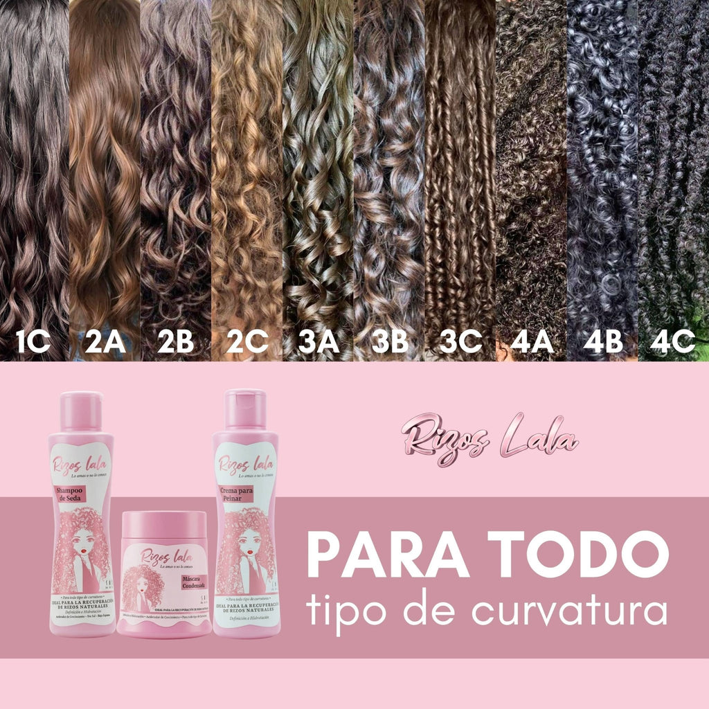 Kit básico Rizos Lala - Recuperación de Rizos, Rulos y Ondas - Kit Efecto Porcelana – Ritual Completo de 6 Pasos • Piel Luminosa en 7 Días