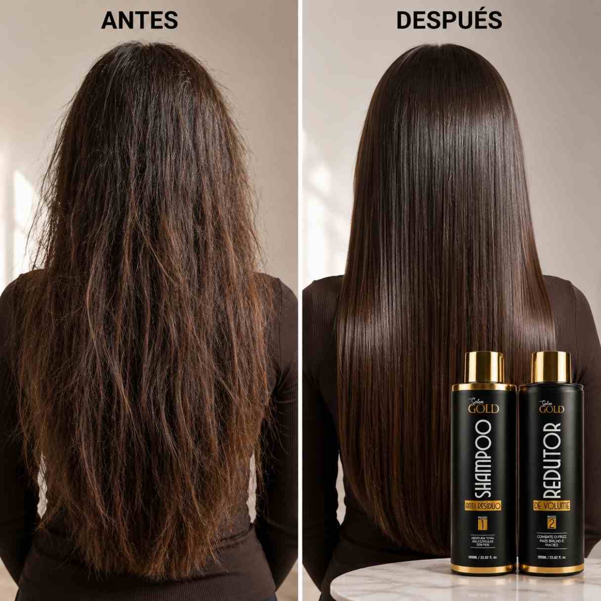 SALON GOLD KIT ALISADO PROGRESIVO X 1 LITRO - Blondas Cosmeticos | Blondas Paraguay