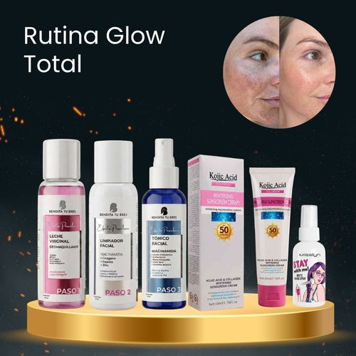 Spray Fijador Matte + Kit Bendita Tu Eres Travel + Protector Solar Ácido Kójico · 5 productos — Quema de San Juan