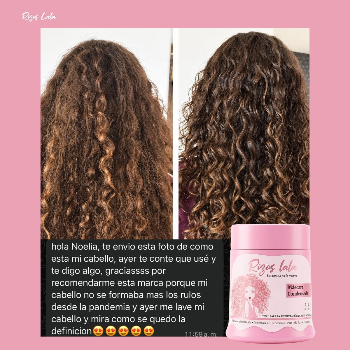 Rizos Lala Mascara Condensada Capilar 500 gr