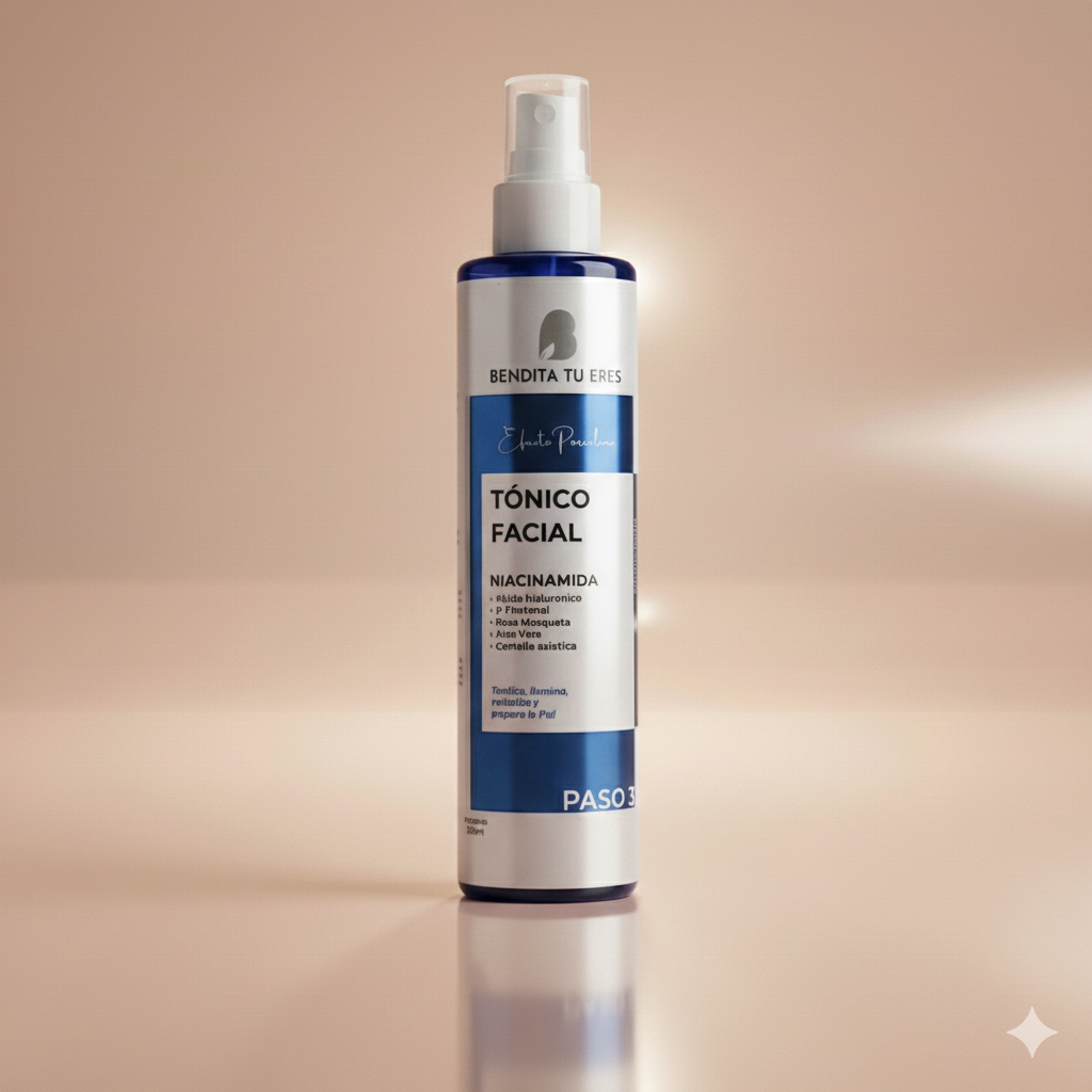Tónico de niacinamida - anti oleosidad - Efecto Porcelana - Bendita tu eres
